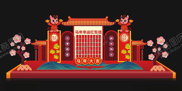 编号：92145804042224467527【酷图网】源文件下载-中式传统舞台建筑景观