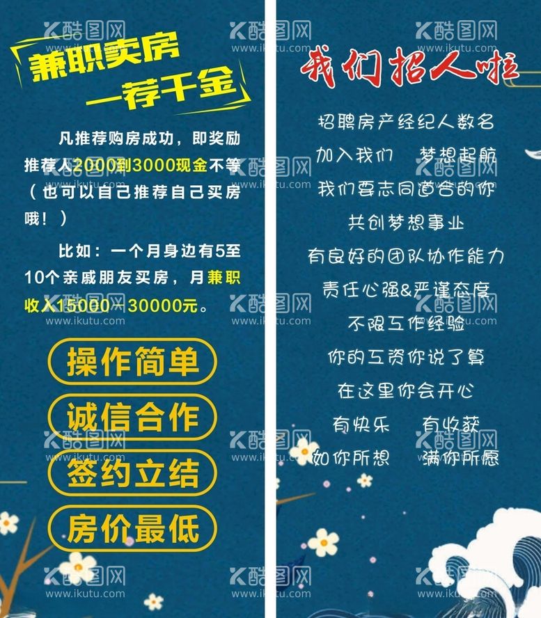 编号：97105812190000465220【酷图网】源文件下载-房产招聘