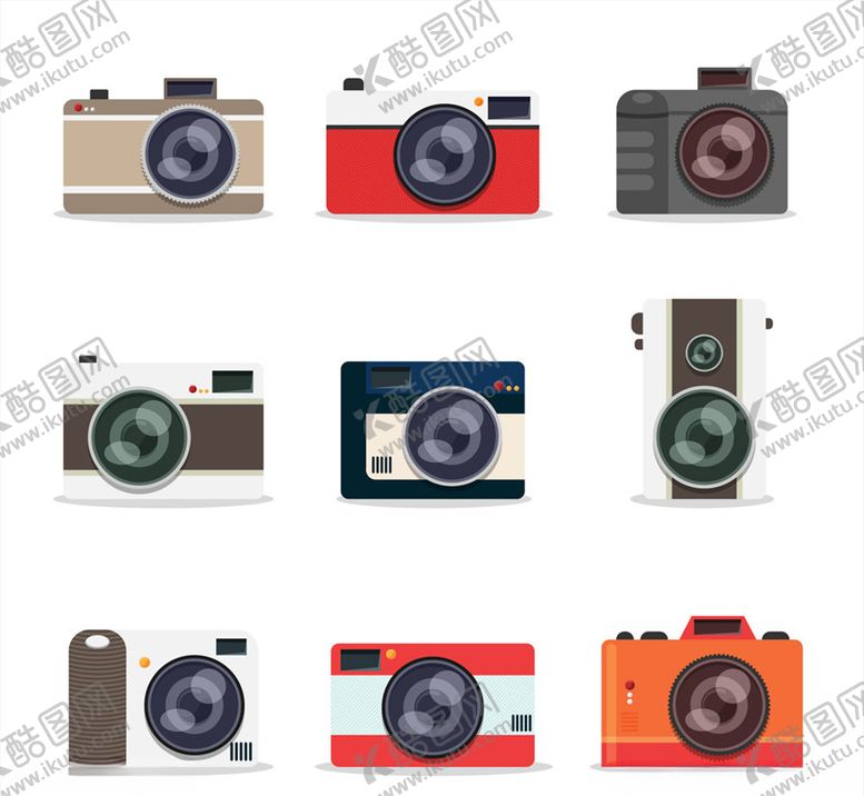 编号：42728309282311032416【酷图网】源文件下载-精美照相机设计矢量素材