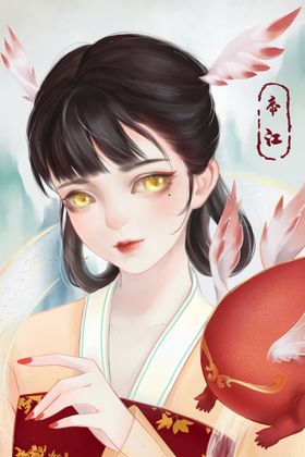 国潮手绘插画