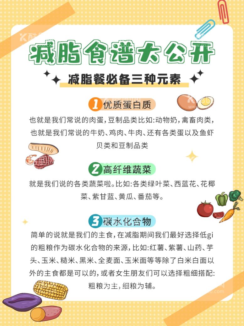 编号：22102711251953009643【酷图网】源文件下载-轻食减脂食谱