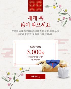 韩式新年海报