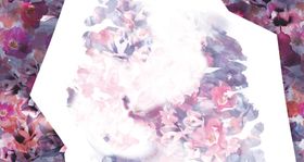 光影抽象花卉碎花