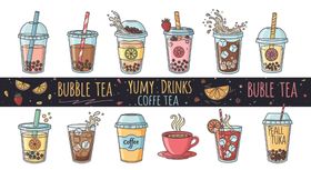 美味咖啡茶饮插画