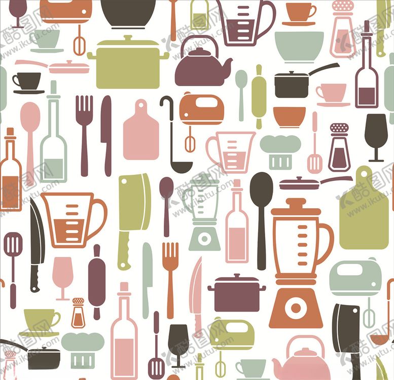 编号：39322809302125196254【酷图网】源文件下载-厨房元素背景