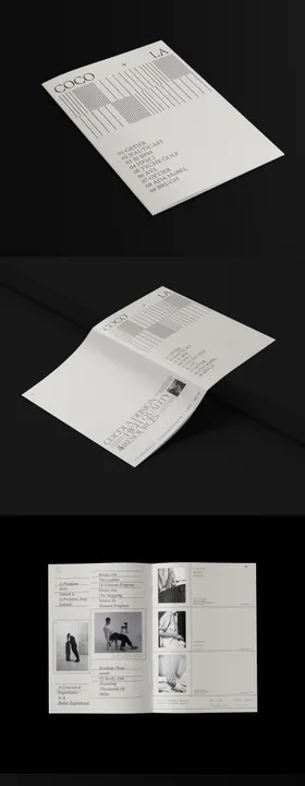 时尚服装杂志展览骑马钉画册