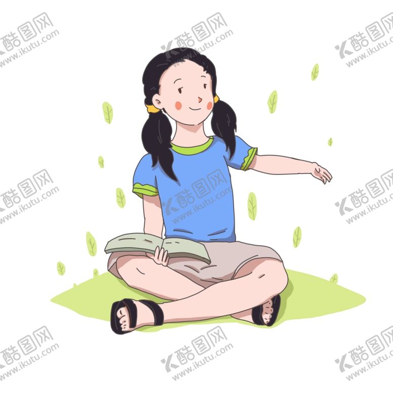 编号：14941404220836317786【酷图网】源文件下载-女孩读书