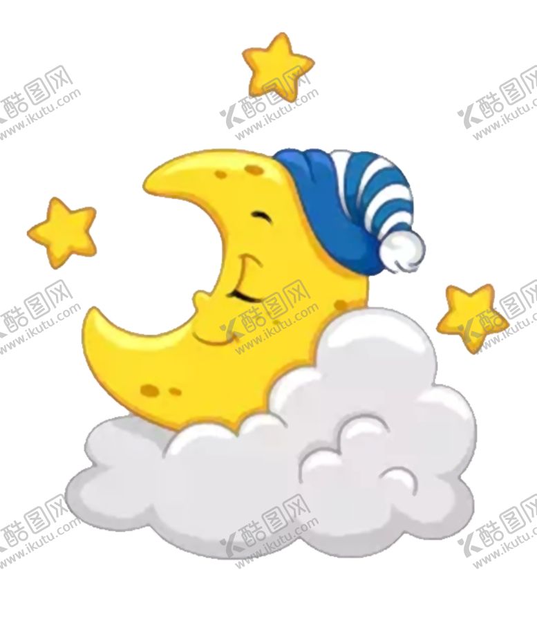 编号：17583906160510127239【酷图网】源文件下载-卡通可爱风星星月亮