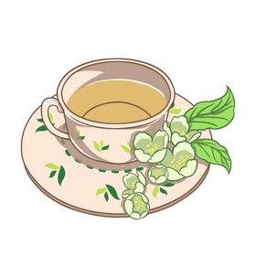 茶水插画素材