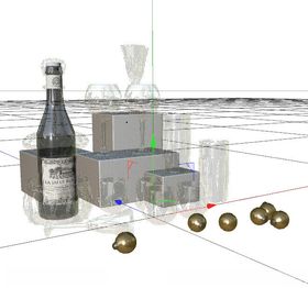 C4D模型酒杯