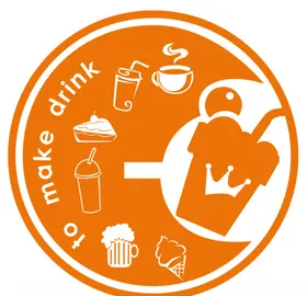 奶茶灯箱黄色矢量