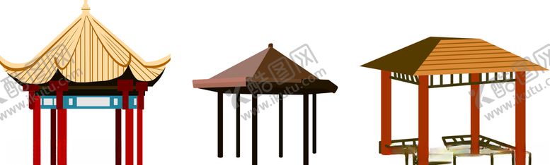 编号：94511710021355471057【酷图网】源文件下载-矢量手绘中国古代凉亭