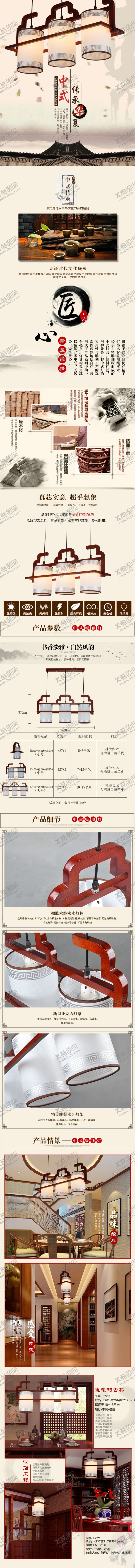 编号：43439309241203115803【酷图网】源文件下载-复古详情页模板