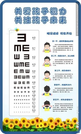 眼保健操视力表