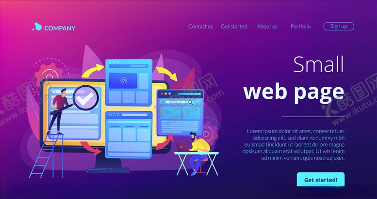编号：52010910041829246430【酷图网】源文件下载-网站页面