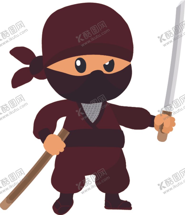 编号：22920704080655244298【酷图网】源文件下载-卡通忍者
