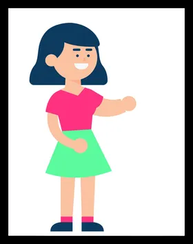 手绘女孩女人优雅美漂亮