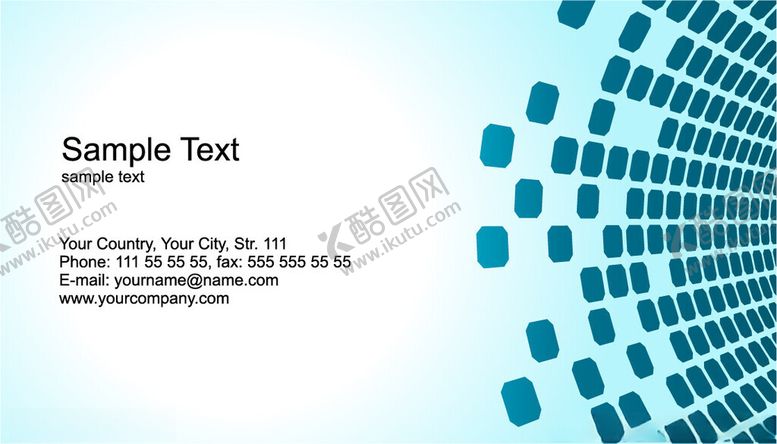 名片卡片商务企业模板KTV