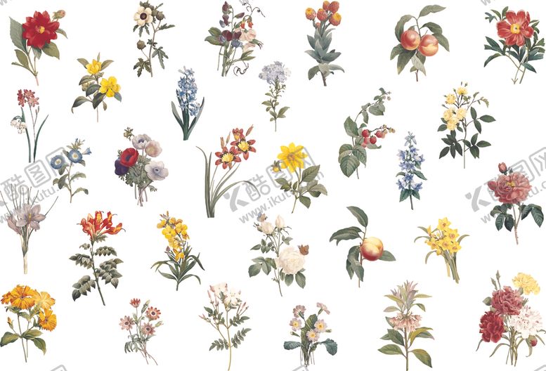 编号：39589404020029047582【酷图网】源文件下载-手绘花卉图案