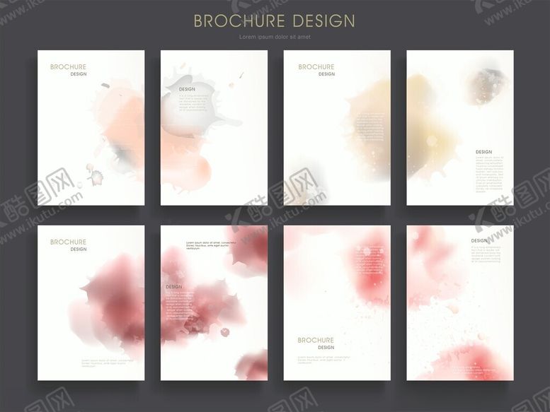 编号：22547511191840254980【酷图网】源文件下载-水彩花卉图案设计模板