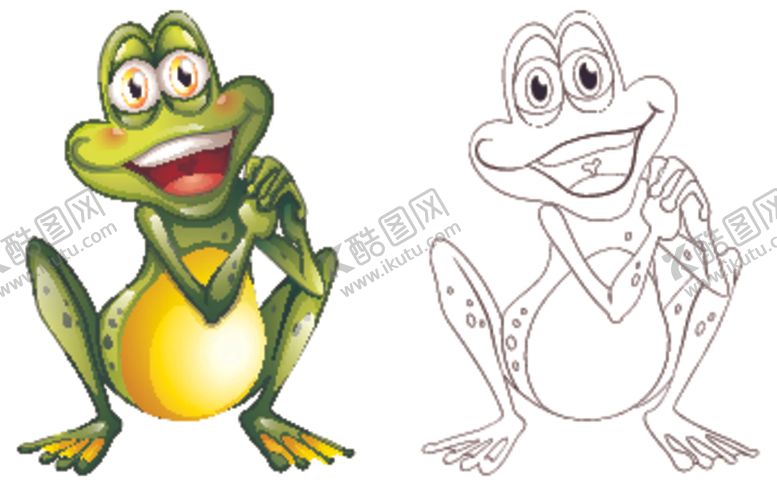 编号：26655310300603372078【酷图网】源文件下载-动物填色卡