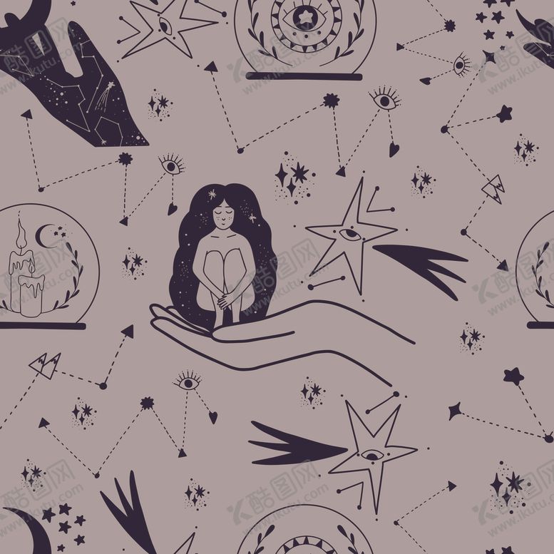 编号：10838910141842189412【酷图网】源文件下载-简笔线条拼接背景