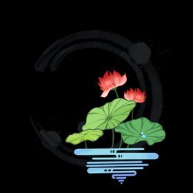 中国风素材山水画复古素材
