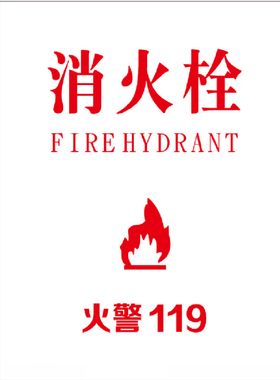 消火栓玻璃贴标识