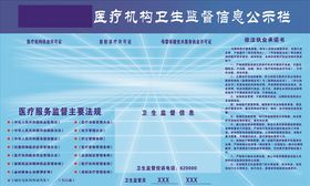 医疗机构监督信息公示栏