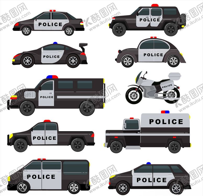 编号：39839405121703469422【酷图网】源文件下载-卡通警车