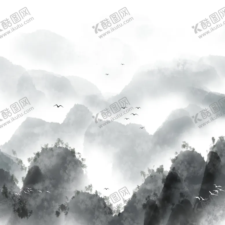 编号：35617906281649136629【酷图网】源文件下载-水墨素材毛笔画素材墨迹素材