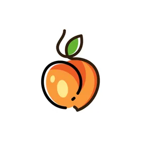 桃子logo宣传简约哈密瓜广告