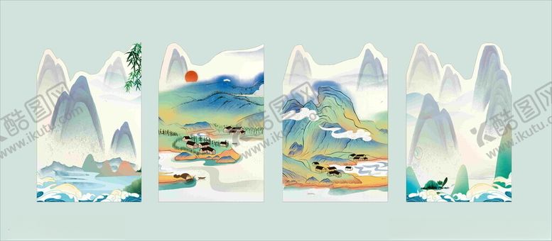 编号：13330812032125228276【酷图网】源文件下载-国学背景舞台道具神笔马良