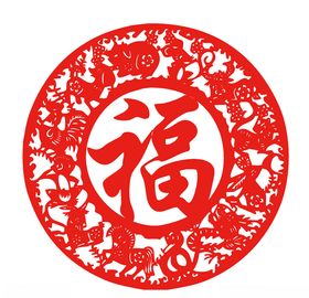 雕刻窗花镂空生肖图