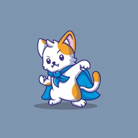 可爱小猫矢量卡通插画黑板墙专栏幼儿园班级风采班级文化墙