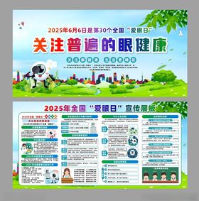 2025年全国爱眼日宣传展板