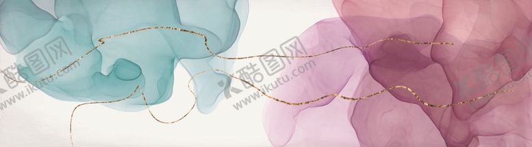编号：35410601181542051826【酷图网】源文件下载-抽象晕染色块装饰画
