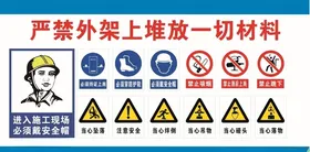 工地外架警示牌