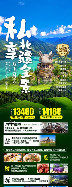 新疆北疆南疆喀纳斯旅游海报