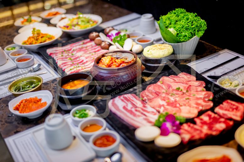 编号：46223610081305242828【酷图网】源文件下载-韩国烤肉美食传统美食餐饮