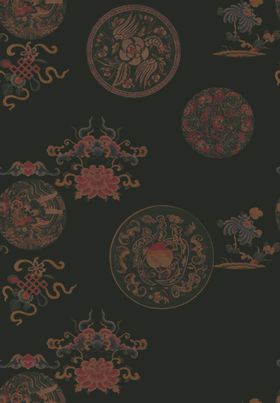 服装印花中式纹牡丹中国朵无缝图案