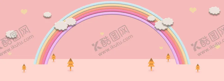 编号：50993604220911395649【酷图网】源文件下载-剪纸彩虹桥微立体背景