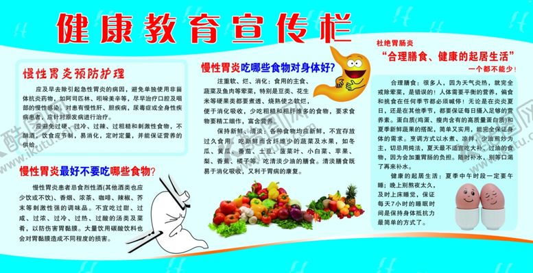 编号：83802009130903292954【酷图网】源文件下载-慢性胃炎展板