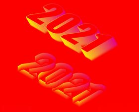 2021立体字效果