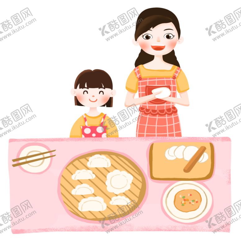 编号：79365204260645227533【酷图网】源文件下载-手绘饺子素材