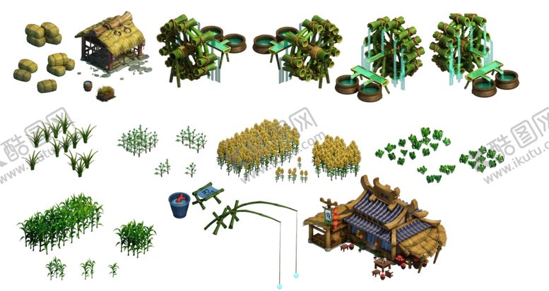 编号：91375409150807261765【酷图网】源文件下载-游戏房屋建筑物元素