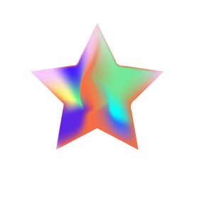 流体渐变五角星免扣图