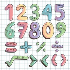 卡通数字