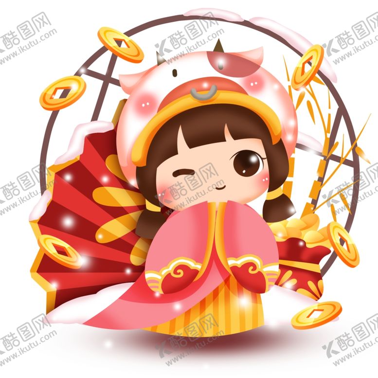 编号：50902005102043031551【酷图网】源文件下载-2021金牛送福牛年