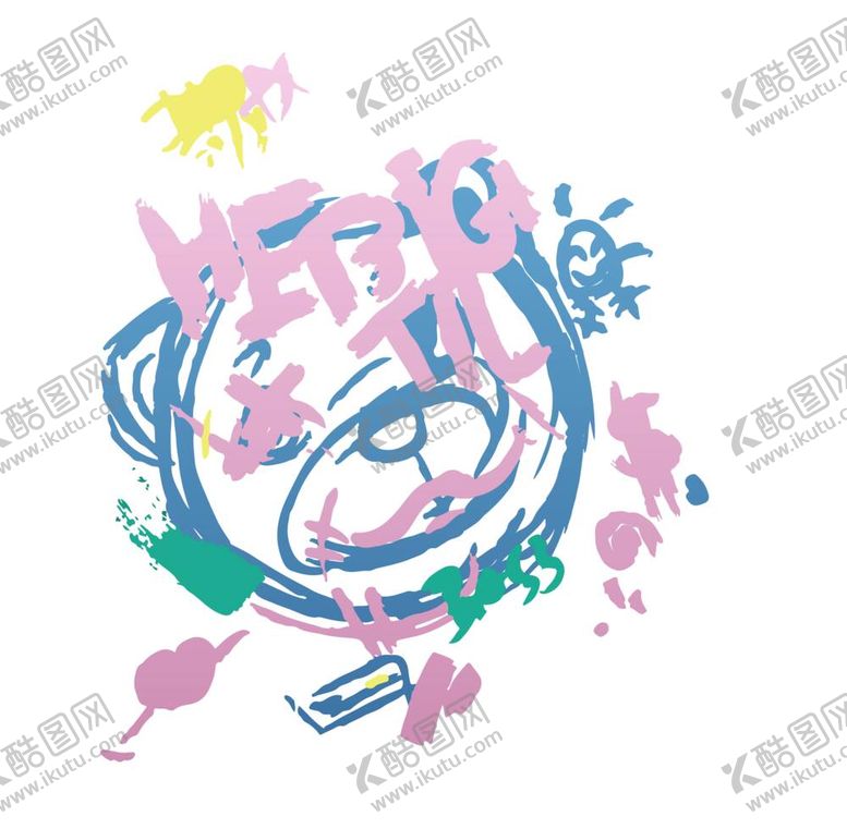 编号：37478511260207435311【酷图网】源文件下载-潮牌恶搞小熊涂鸦班服印花图案